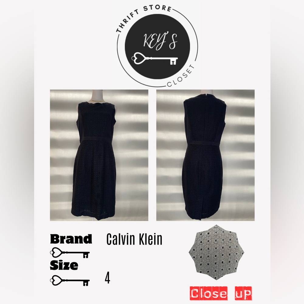 Sleeveless casual embroidery black dress.